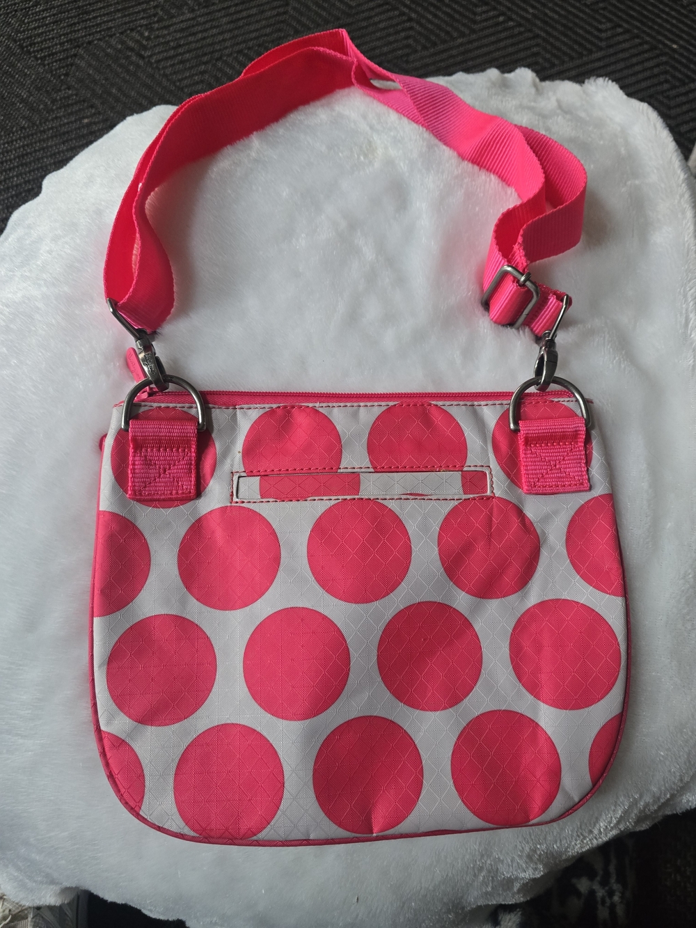 Pink Polka Dot Crossbody Bag - Women
